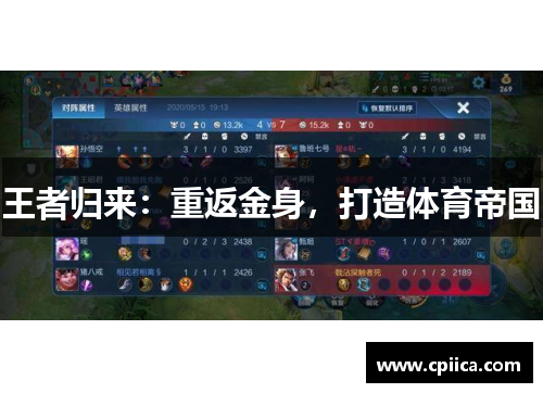 王者归来：重返金身，打造体育帝国